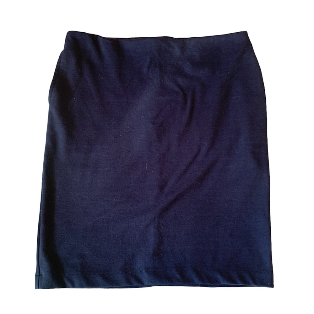 Merona Navy Blue Stretchy Mini Skirt With Pockets Size 4